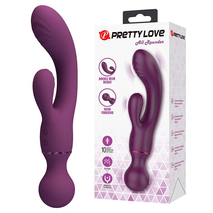 Vibromasseur Rabbit Point G Violet Polyvalent - Pretty Love