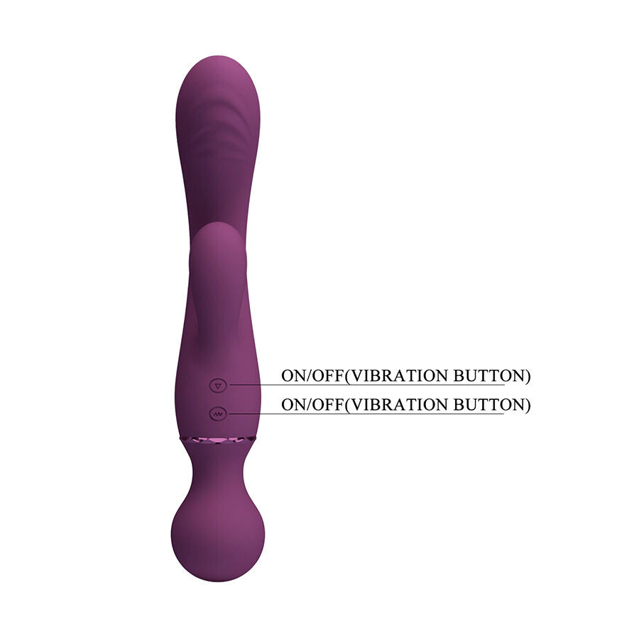 Vibromasseur Rabbit Point G Violet Polyvalent - Pretty Love