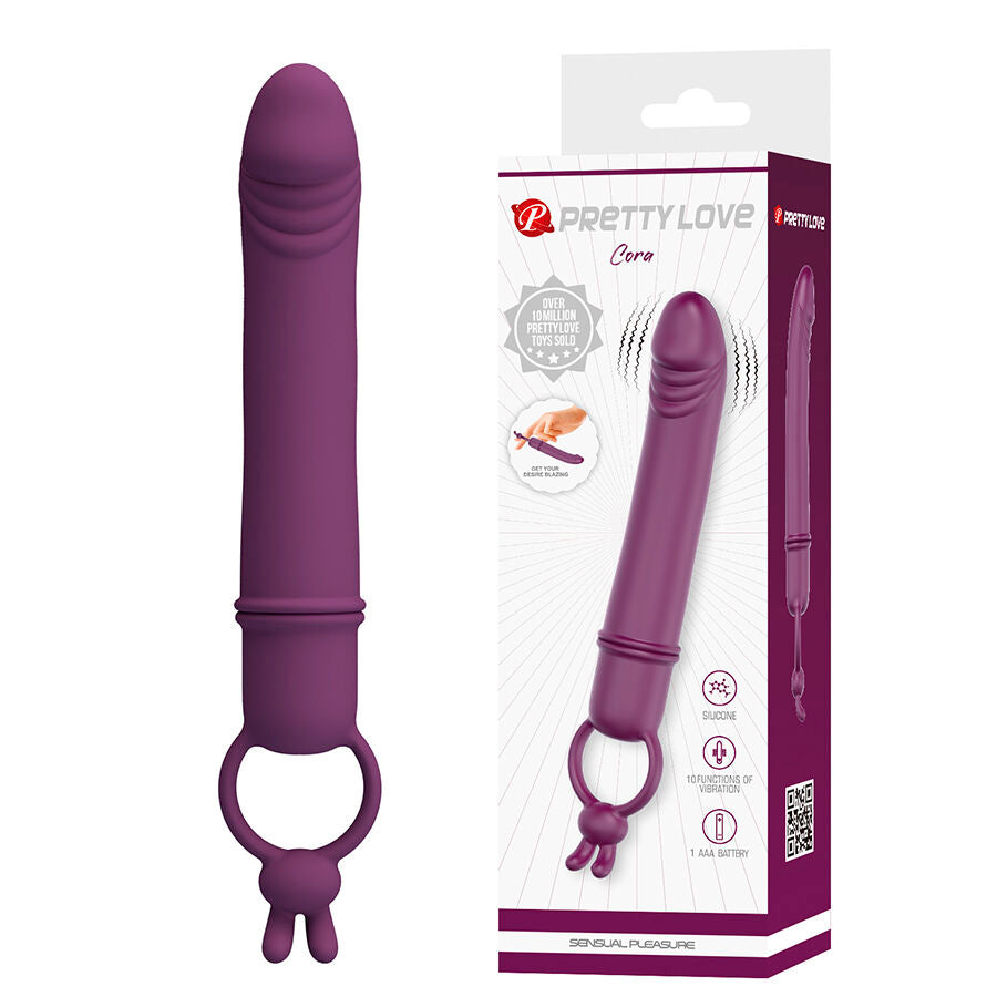 Vibrateur Cora avec Anneau de Maintien - Pretty Love