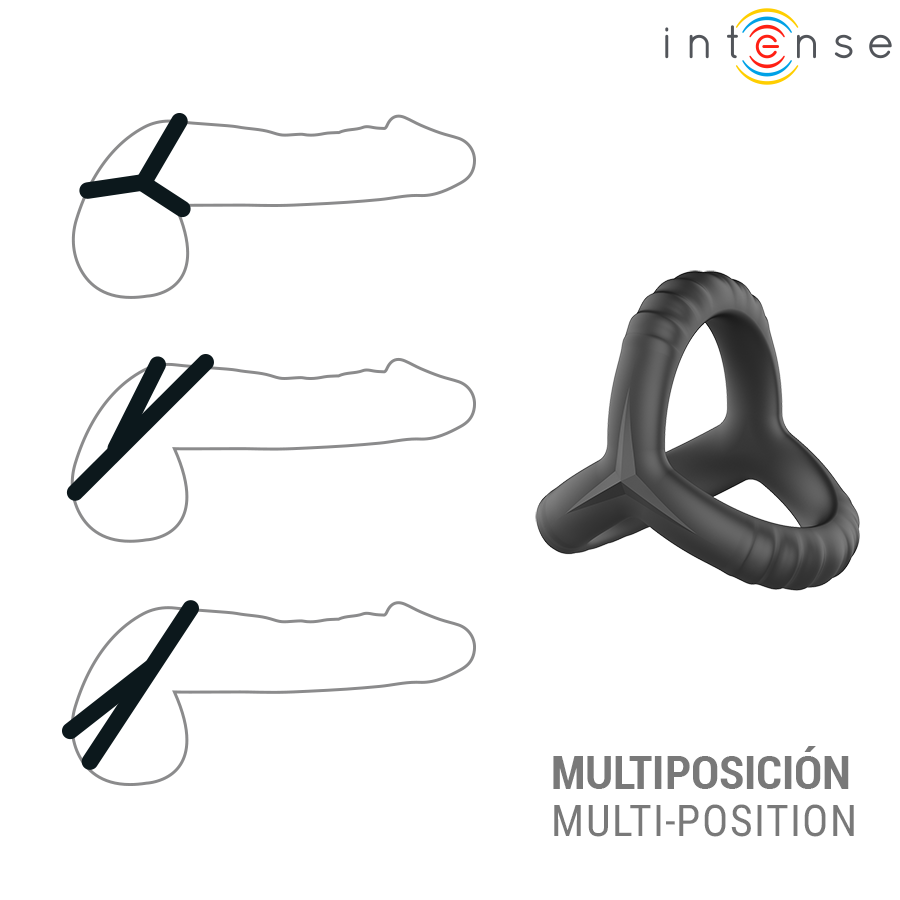 Anneau Pénien Triple Intense John Modèle 4 Ajustable