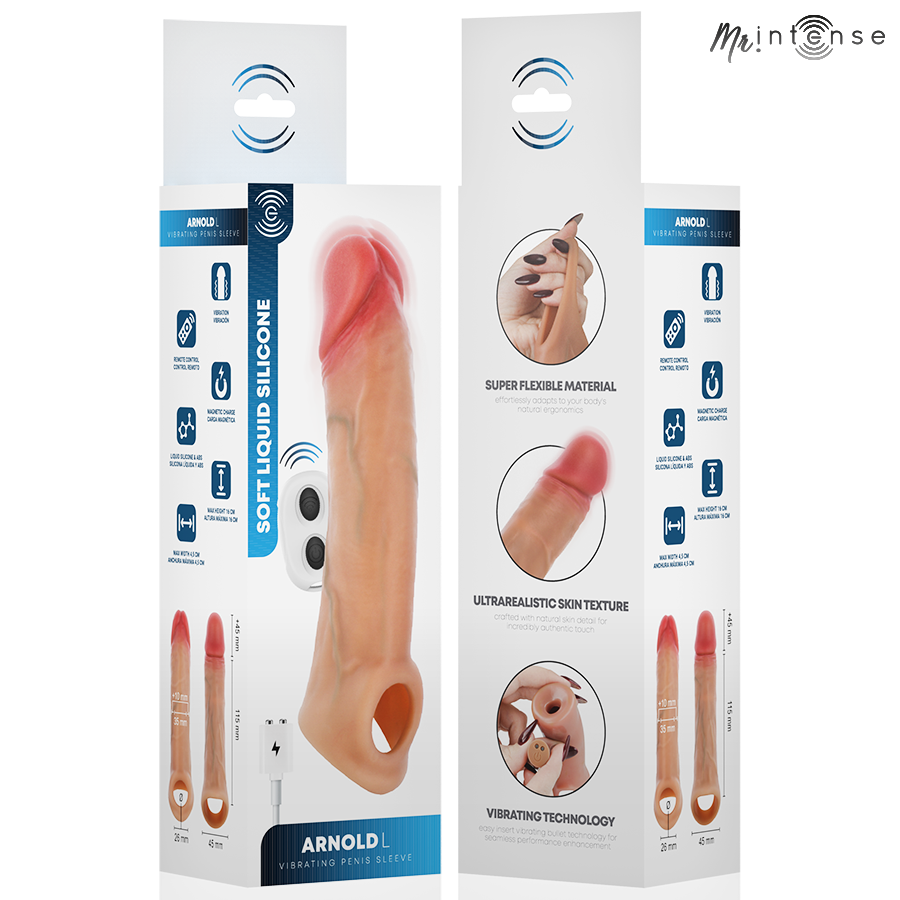 Manchon Pénien Vibrant Arnold L 16cm - MR INTENSE