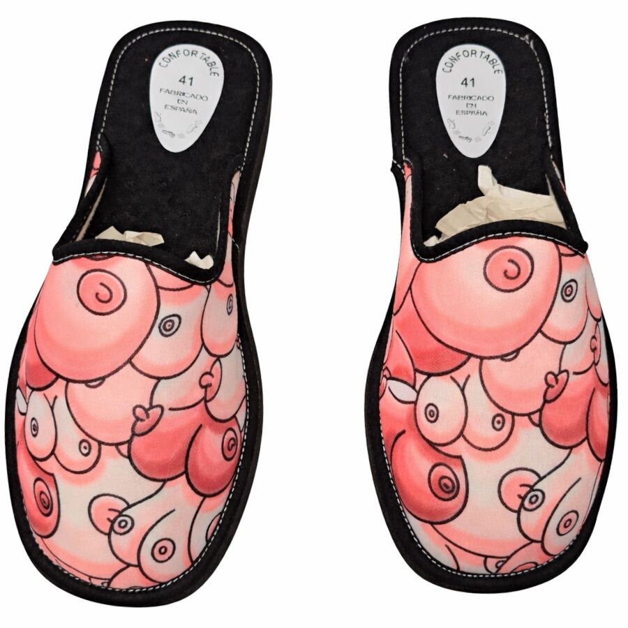 Chaussons Fantaisie Boobs Design Multicolore 39-41 - Diablo Picante
