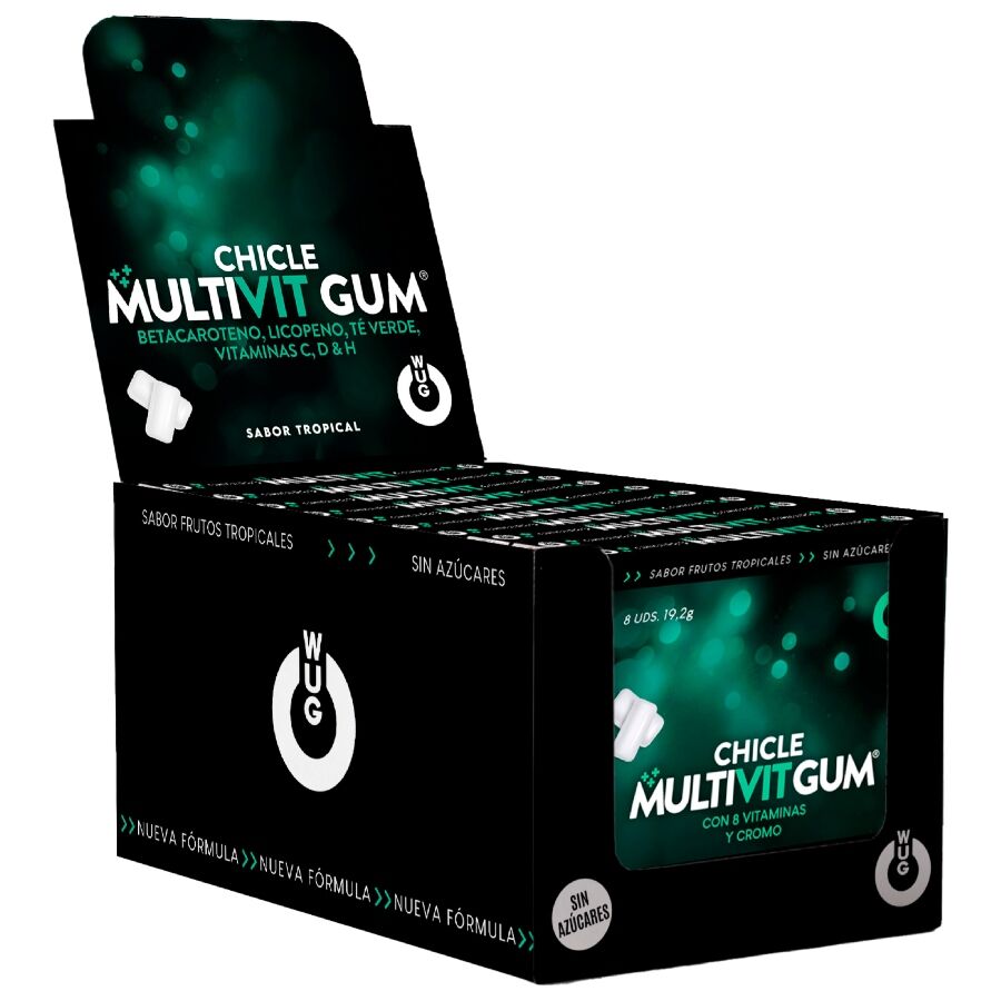 Complément alimentaire Multivit gommes présentoir 12 boîtes - WUG Gum - WUG GUM
