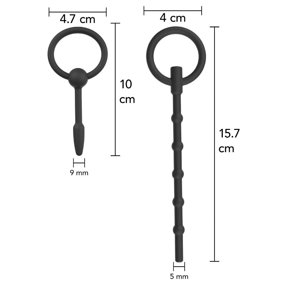 Set Plugs Urétraux Extreme Advanced 2 Pièces - Hidden Desire - HIDDEN DESIRE