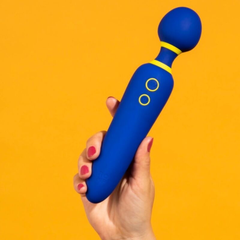 Baguette Vibrante Flip Silencieuse 10 Modes Bleue - ROMP