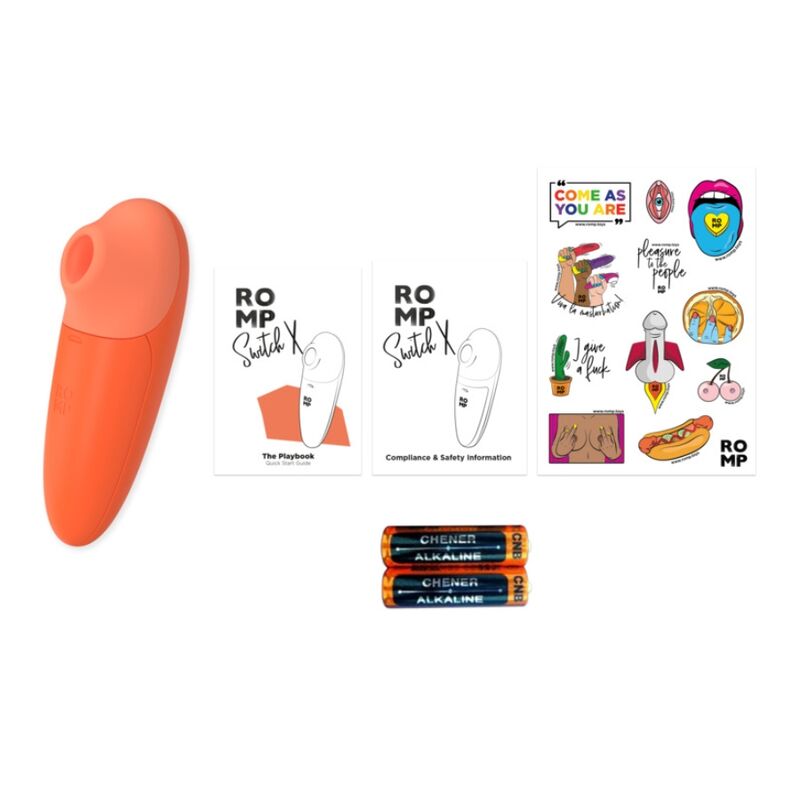 Stimulateur Clitoridien Switch X 6 Niveaux Orange - ROMP