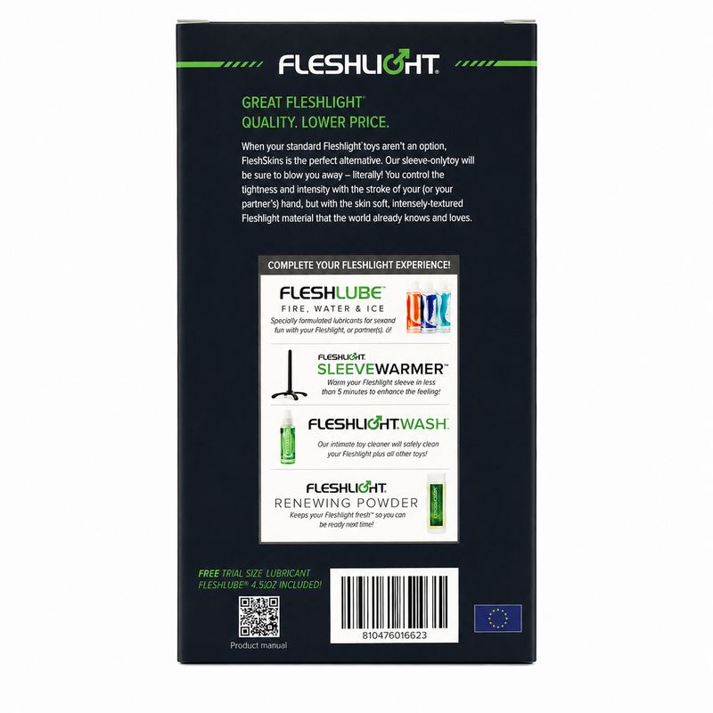 FLESHLIGHT – FLESHSKINS GRIP BLUE ICE MASTURBATEUR MANUEL HOMME BLEU