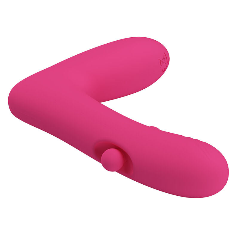 PRETTY LOVE - DUDEN VIBRATEUR EN SILICONE RECHARGEABLE 12 MODES DE VIBRATION ET 3 MODES DE BASCULE ROSE