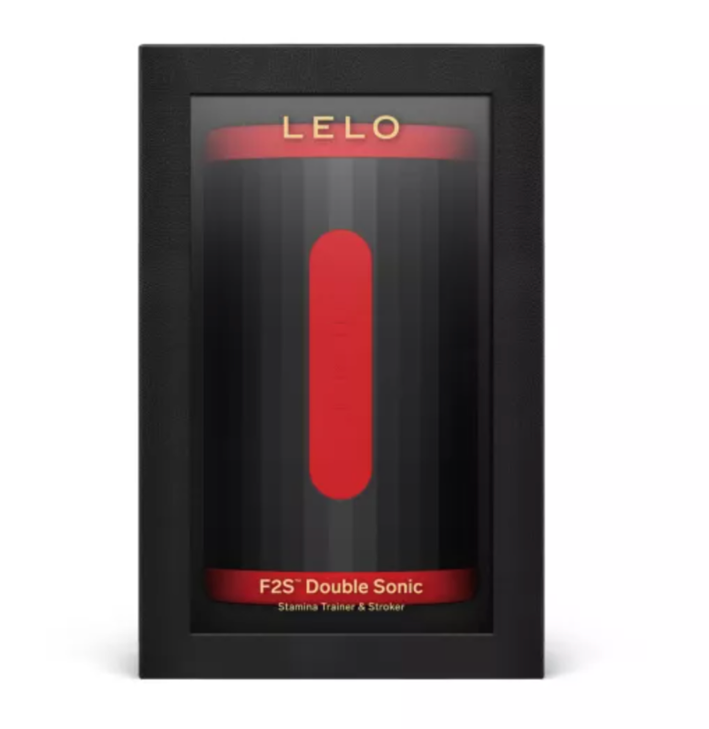 LELO - F2S DOUBLE SONIC STROKER MÂLE AVEC DOUBLE STIMULATION SONIQUE ROUGE