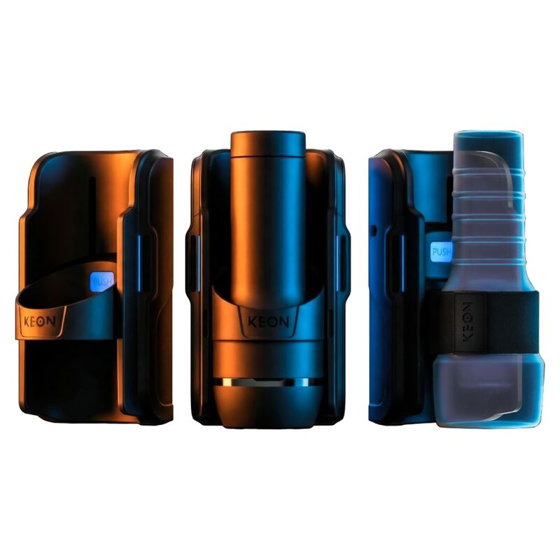 KIIROO - KEON 2 COMBO MASTURBATEUR AUTOMATIQUE INTERACTIF AVEC FEEL STROKER NOIR/BLEU