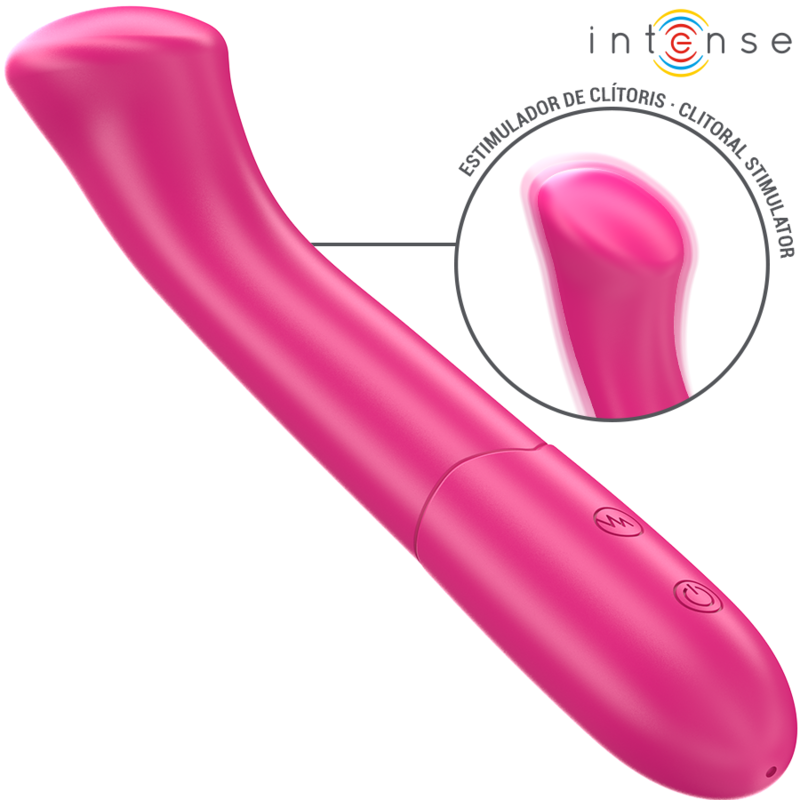 INTENSE - PATY 19 CM FLEXIBLE 10 VIBRATIONS MODÈLE 2 ROSE