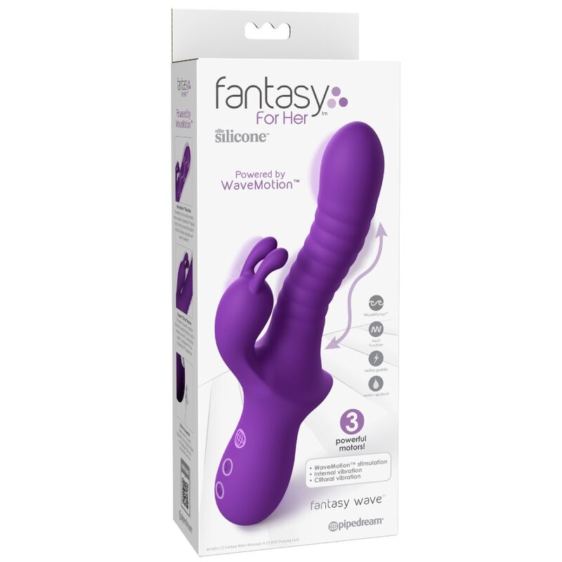 FANTASY FOR HER - VIBRATEUR RECHARGEABLE FANTASY WAVE WAVEMOTION VIOLET