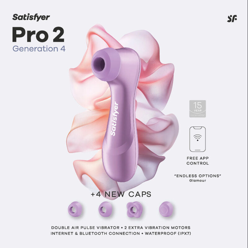 SATISFYER - PRO 2 GÉNÉRATION 4 STIMULATEUR CLITORIAL AMÉTHYSTE