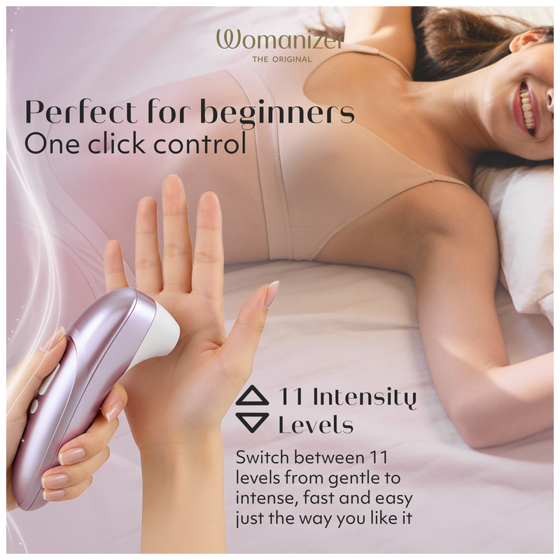 WOMANIZER - STIMULATEUR CLITORIAL PRO À SUCCION 11 NIVEAUX D'INTENSITÉ LILAS