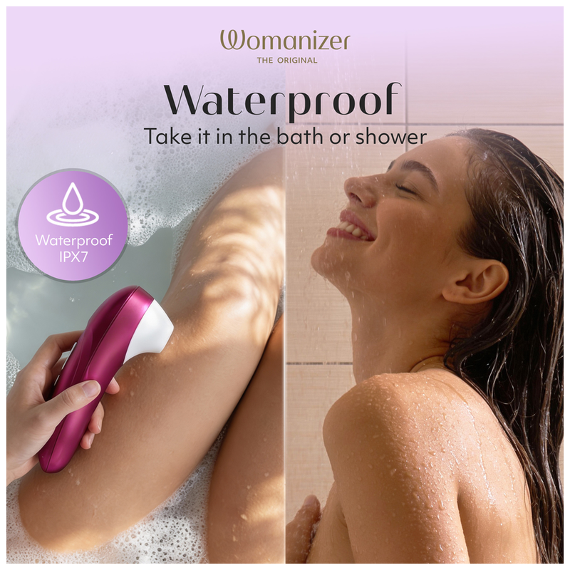 Womanizer Pro Stimulateur Clitoridien à Succion 11 Niveaux Rose