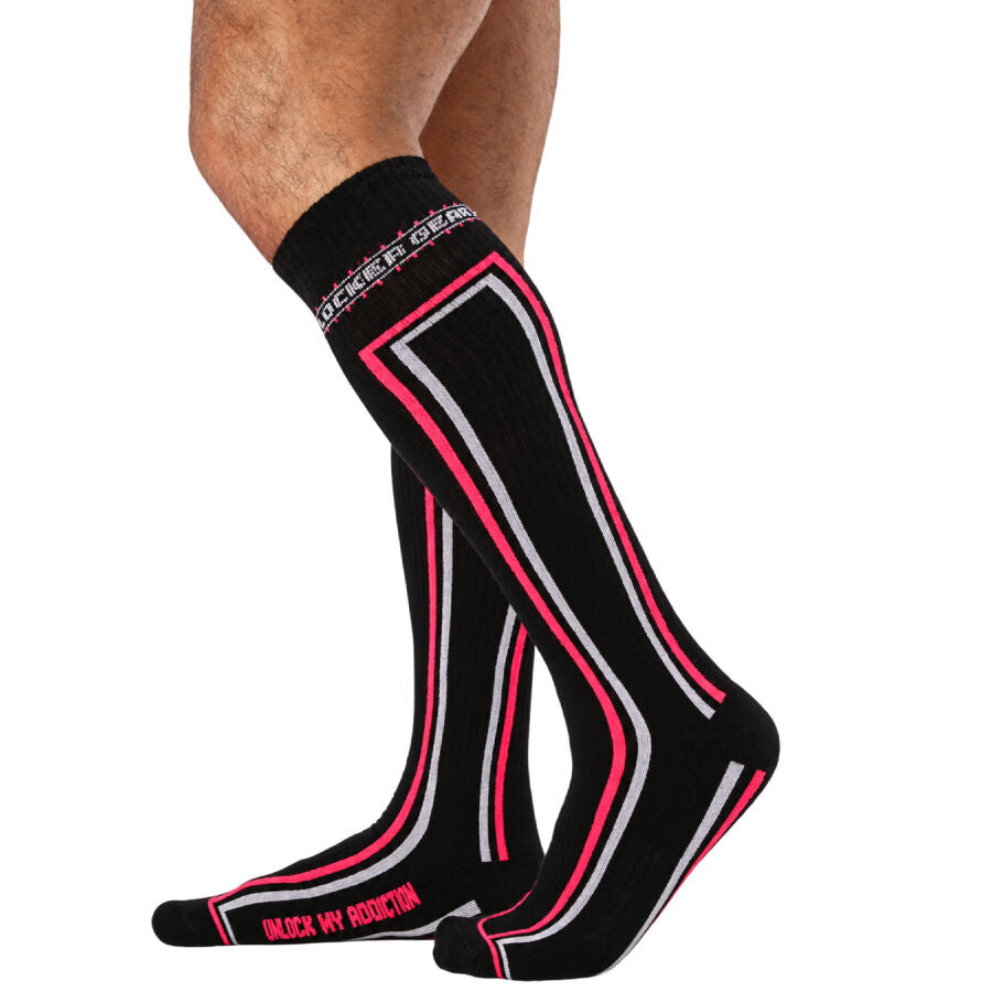 LOCKER GEAR - CHAUSSETTES PISTON HAUTES BLEUES TAILLE UNIQUE