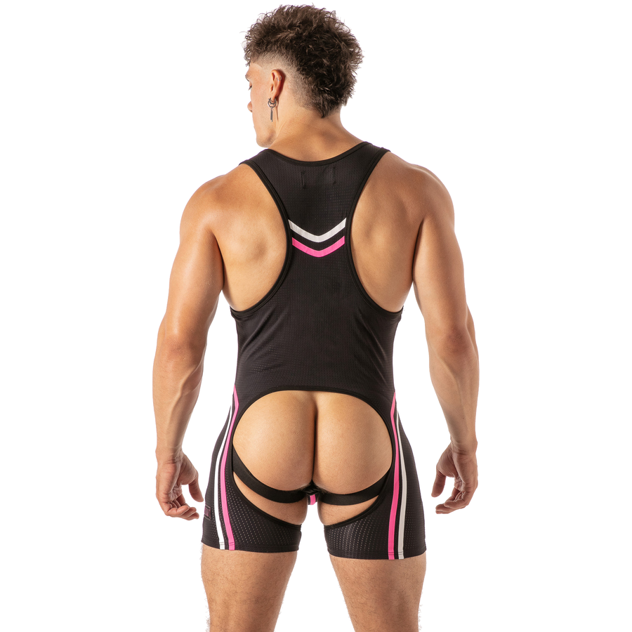 Sous-vêtement Homme Sexy Combinaison Décolleté Ouverture Frontale - Locker Gear