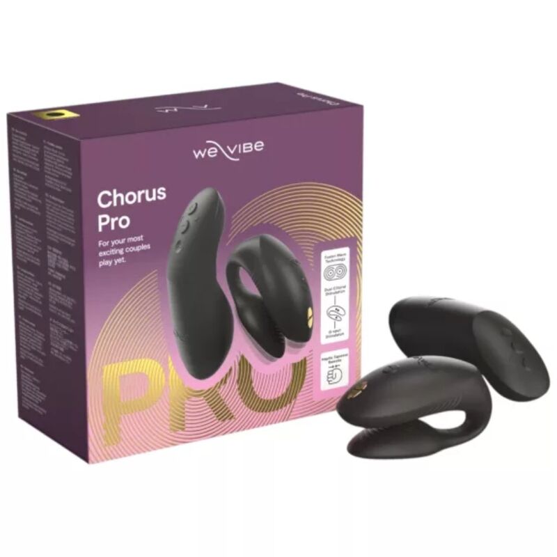 WE-VIBE - CHORUS PRO VIBRATEUR PREMIUM POUR COUPLES NOIR SATINÉ