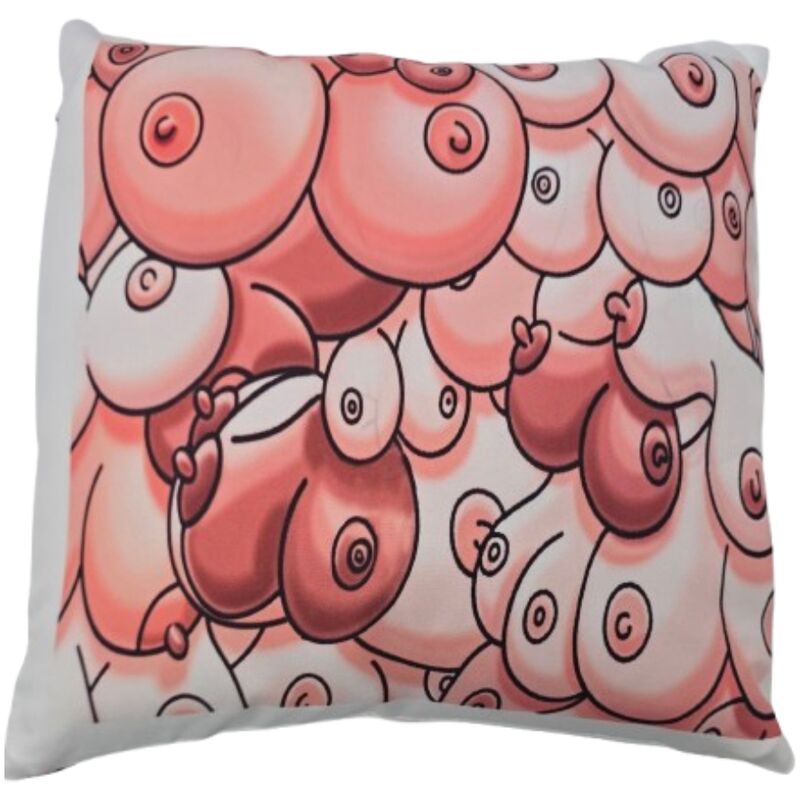 Coussin Décoratif Humour Poitrine 30x30 - Diablo Picante