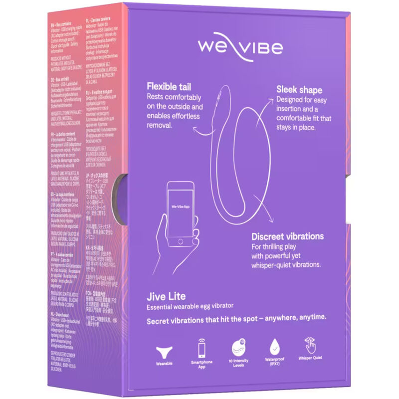 We-Vibe Jive Lite Vibromasseur Couple Télécommandé Œuf Violet