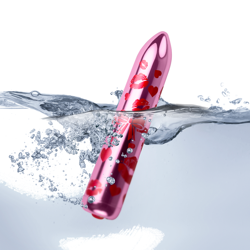 ROCKS-OFF - GIFTING LOVE MINI VIBRATEUR BULLET RECHARGEABLE AVEC 16 FONCTIONS ARGENT