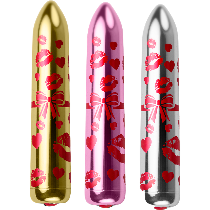 ROCKS-OFF - GIFTING LOVE MINI VIBRATEUR BULLET RECHARGEABLE AVEC 16 FONCTIONS ARGENT