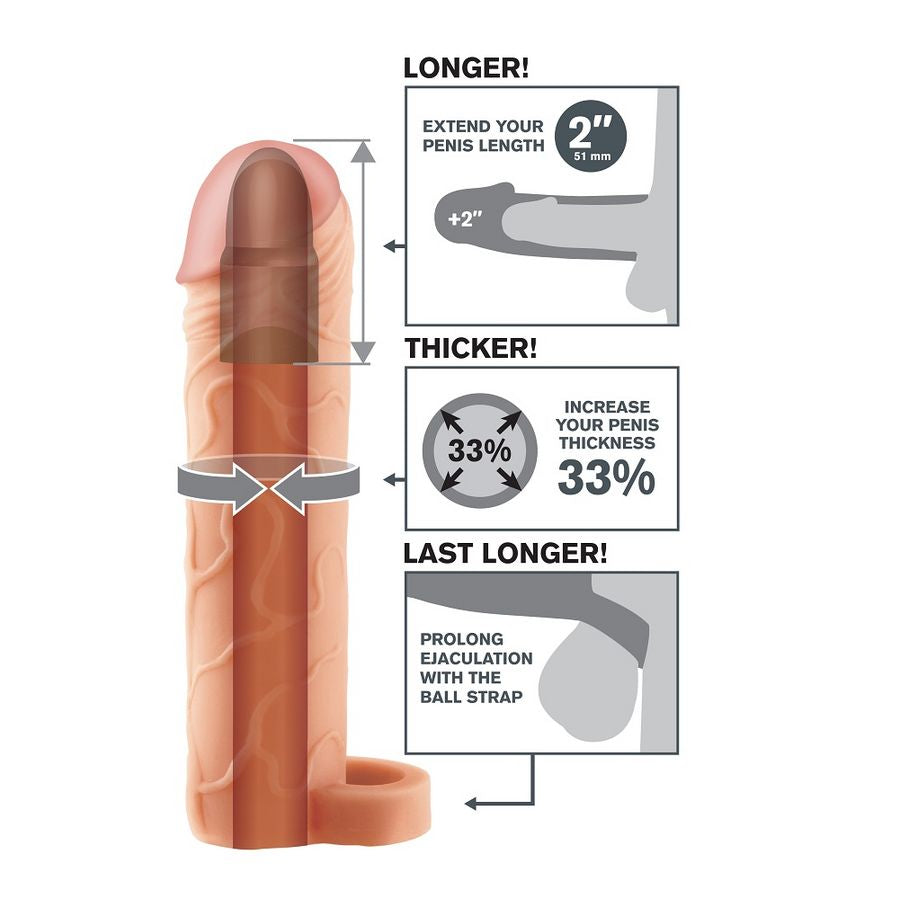 Gaine Pénis Fantasy X-Tensions Perfect 2 Beige - Pipedream