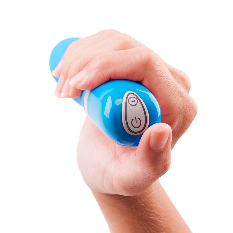 B Swish - Mini Vibro Bdesired Deluxe Incurvé - Bleu