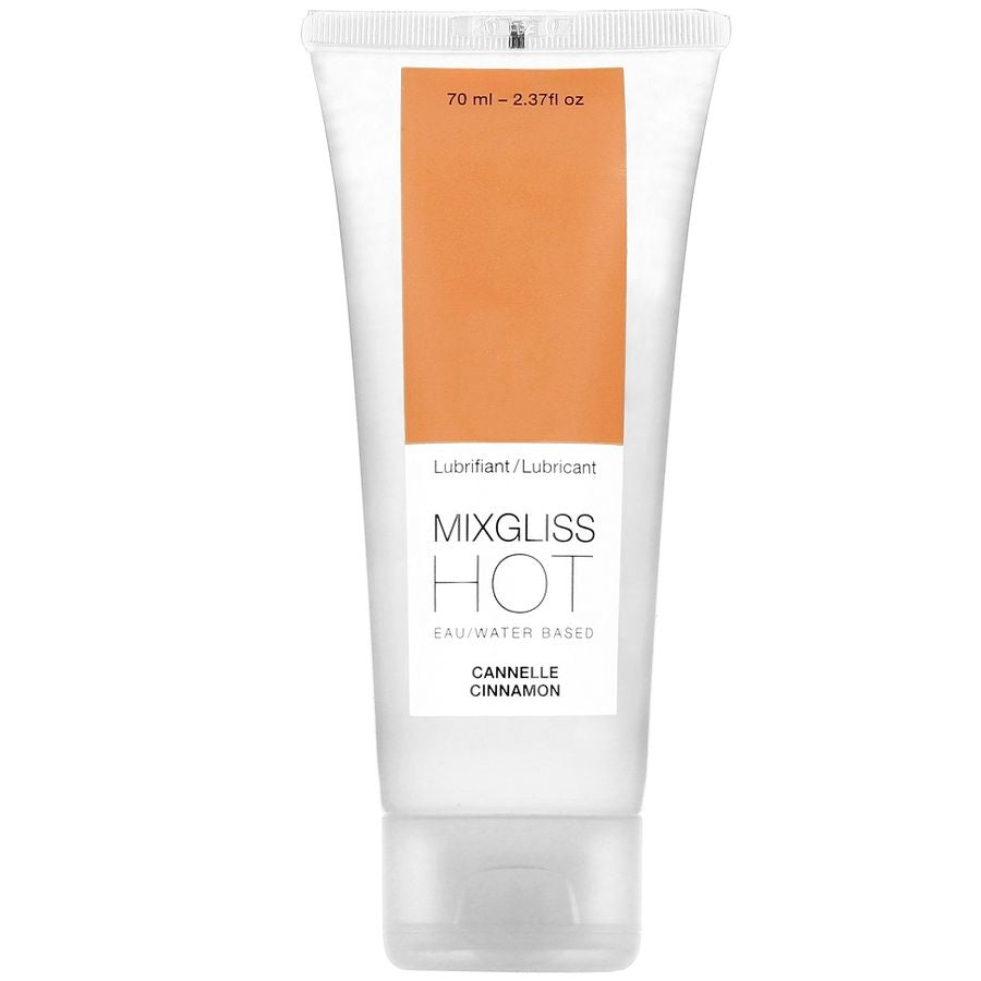 Mixgliss - Lubrifiant Saveur Cannelle à base d’eau HOT - 70 ml