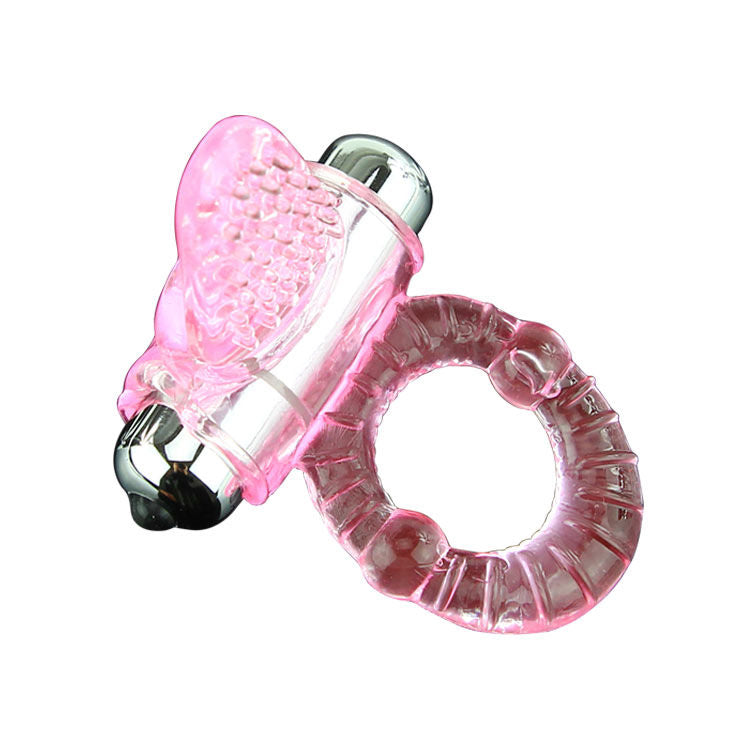 Baile - Anneau Pénien Vibrant avec Stimulateur Clitoris - Rose