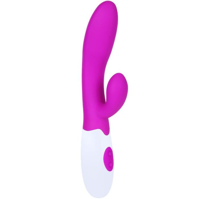 Vibromasseur Rabbit Alvis Lilas et Blanc - Pretty Love
