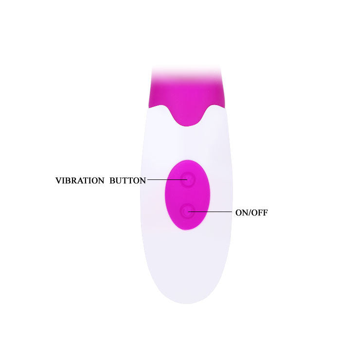 Vibromasseur Rabbit Alvis Lilas et Blanc - Pretty Love