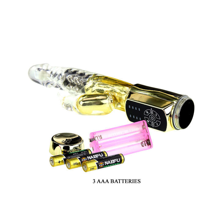 Baile - Vibro rabbit avec billes rotatives Gold Prince - Or