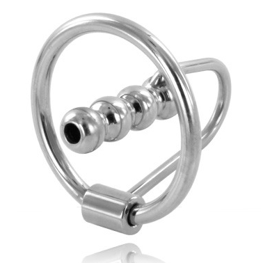 Anneau de Gland avec Bouchon Urétral Metal Hard 28mm - Metal Hard