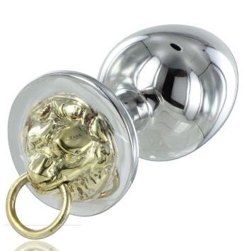 Plug Anal Tigre en Acier Poli 4cm - Metal Hard