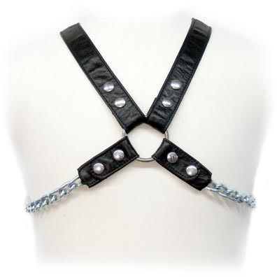 Harnais BDSM Leather Body Chaîne II en cuir - Leather Body - LEATHER BODY