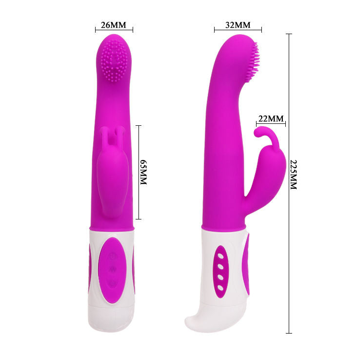 Vibromasseur Rabbit Hugh 12 Modes Lilas - Pretty Love
