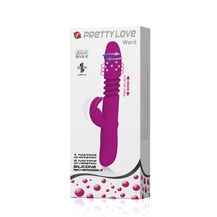Vibromasseur Rabbit Ward Fusion Haut et Bas - Pretty Love