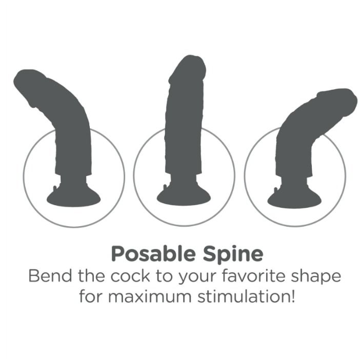 Gode Vibrant King Cock 23cm Réaliste Chair - Pipedream