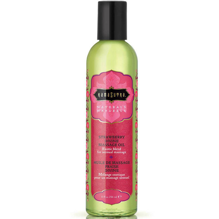 Kamasutra - Huile de Massage Naturelle Fraise Divine - 236ml