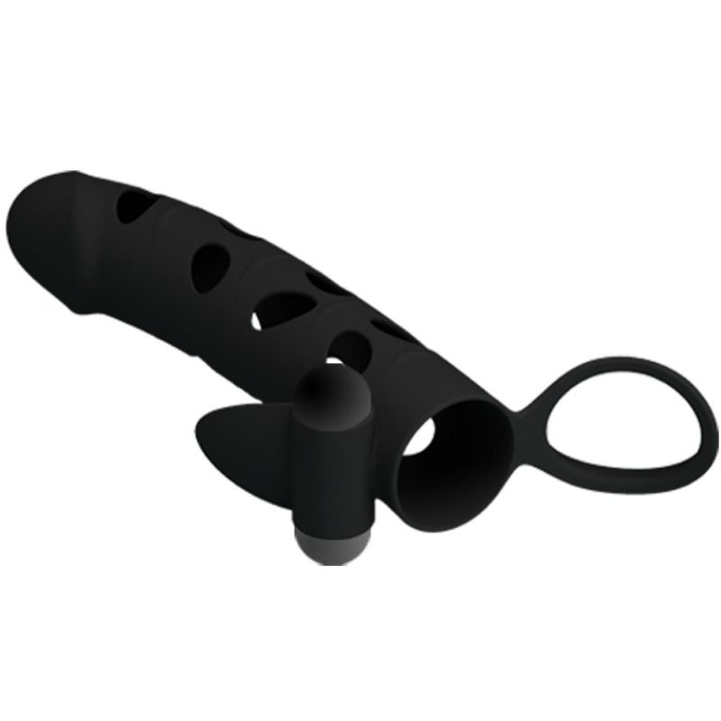 Gaine Pénienne Pretty Love Silicone Vibrante 15.2cm - Pretty Love