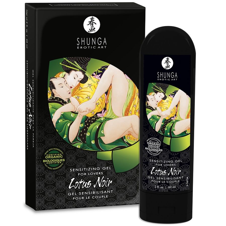 Shunga - Gel Sensibilisant pour Couple Lotus Noir - 60 ml