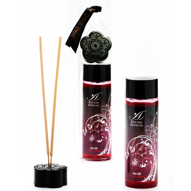 Huile Massage Chauffante Extase Sensual Cerise 100ml - Extase
