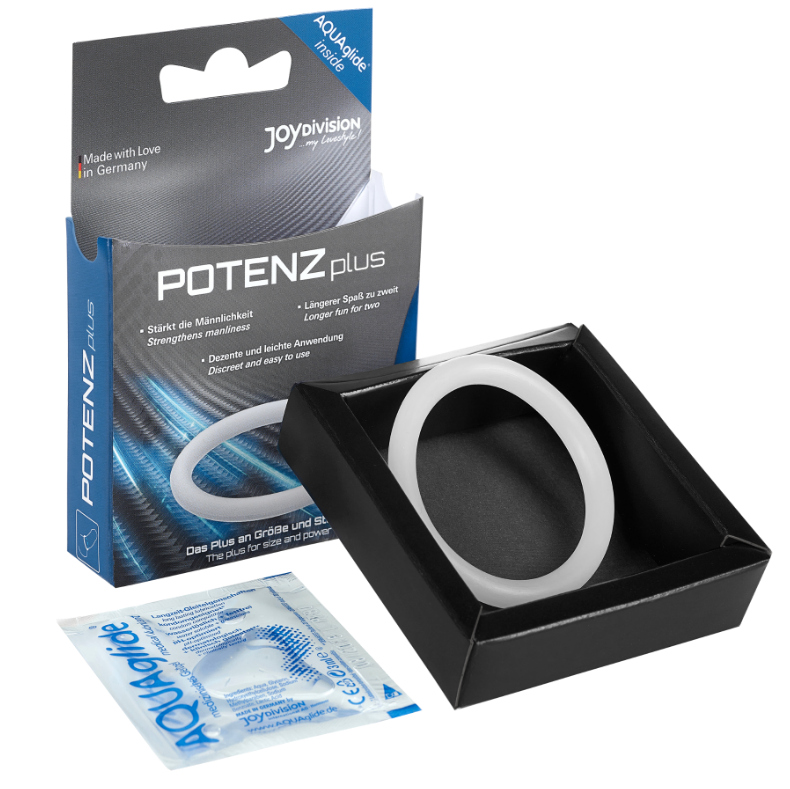 Cockring Double POTENZduo Blanc Taille M - JoyDivision
