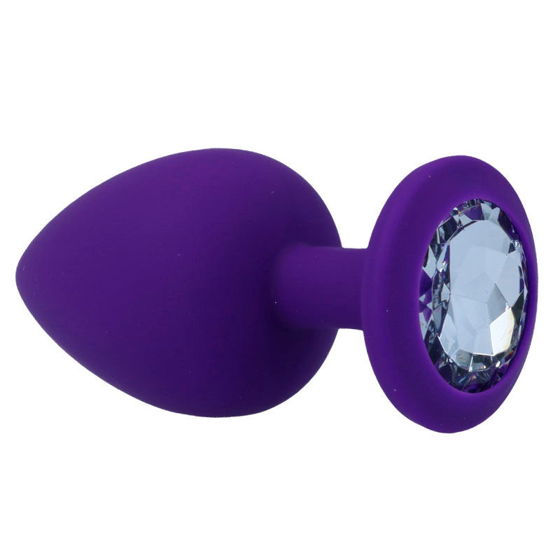 Plug Anal Intense Silicone Strass Lilas - Intense