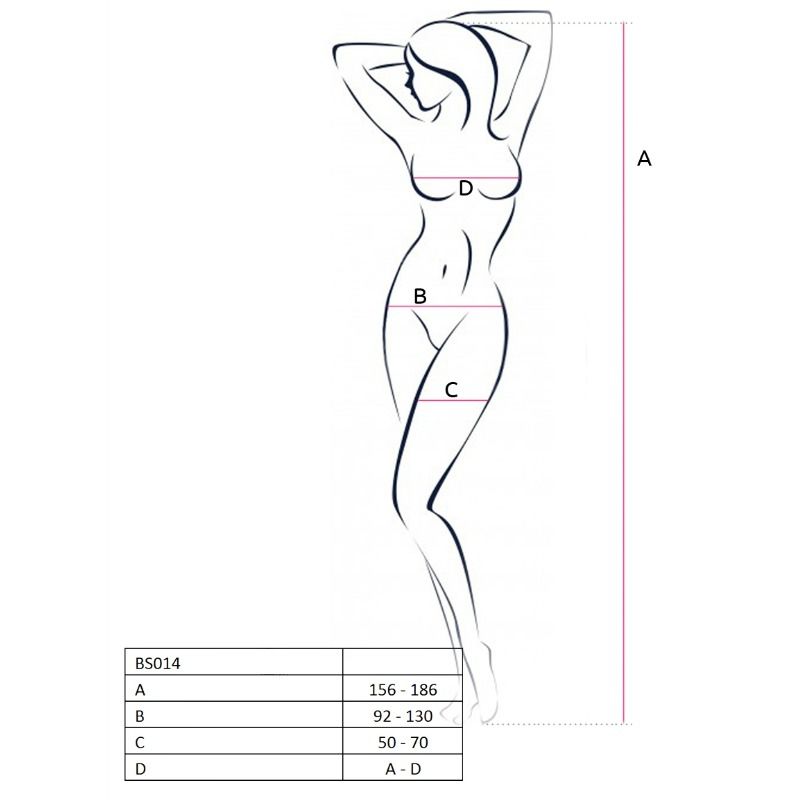 Bodystocking Résille BS014 Rouge Taille Unique - Passion