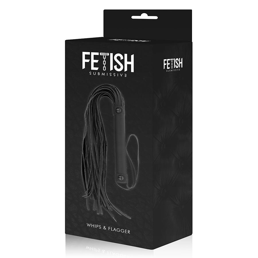 Fetish Submissive - Martinet BDSM en Similicuir Noir