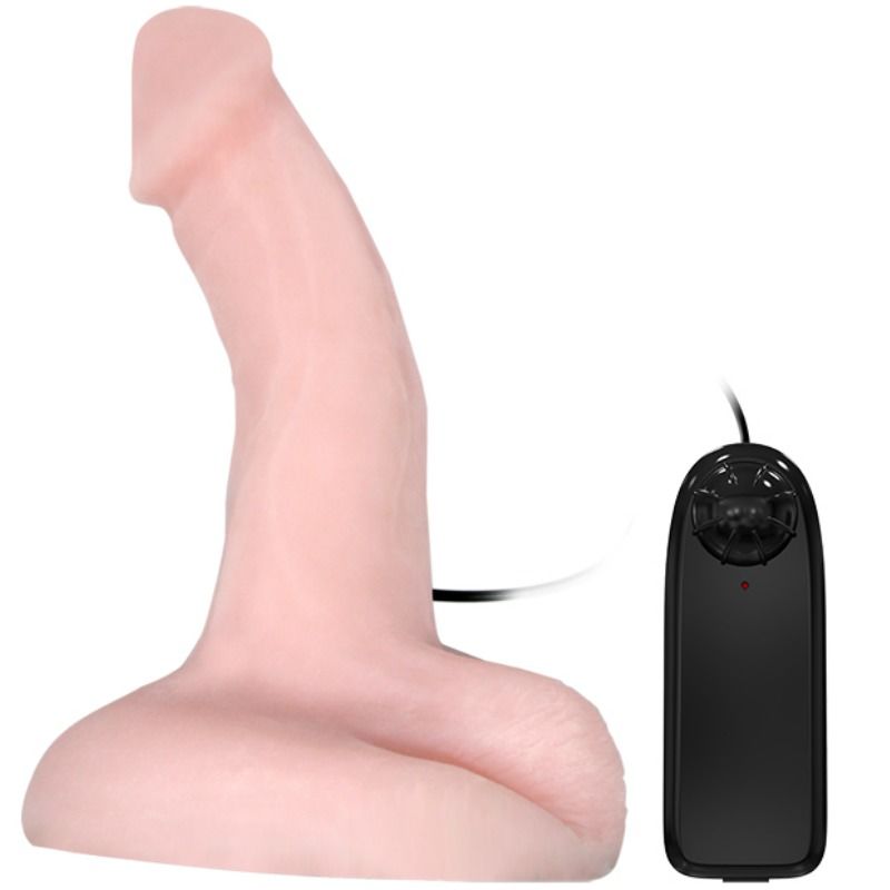 Baile - Gode Réaliste Vibrant Rotatif Imitation Peau - 20 cm