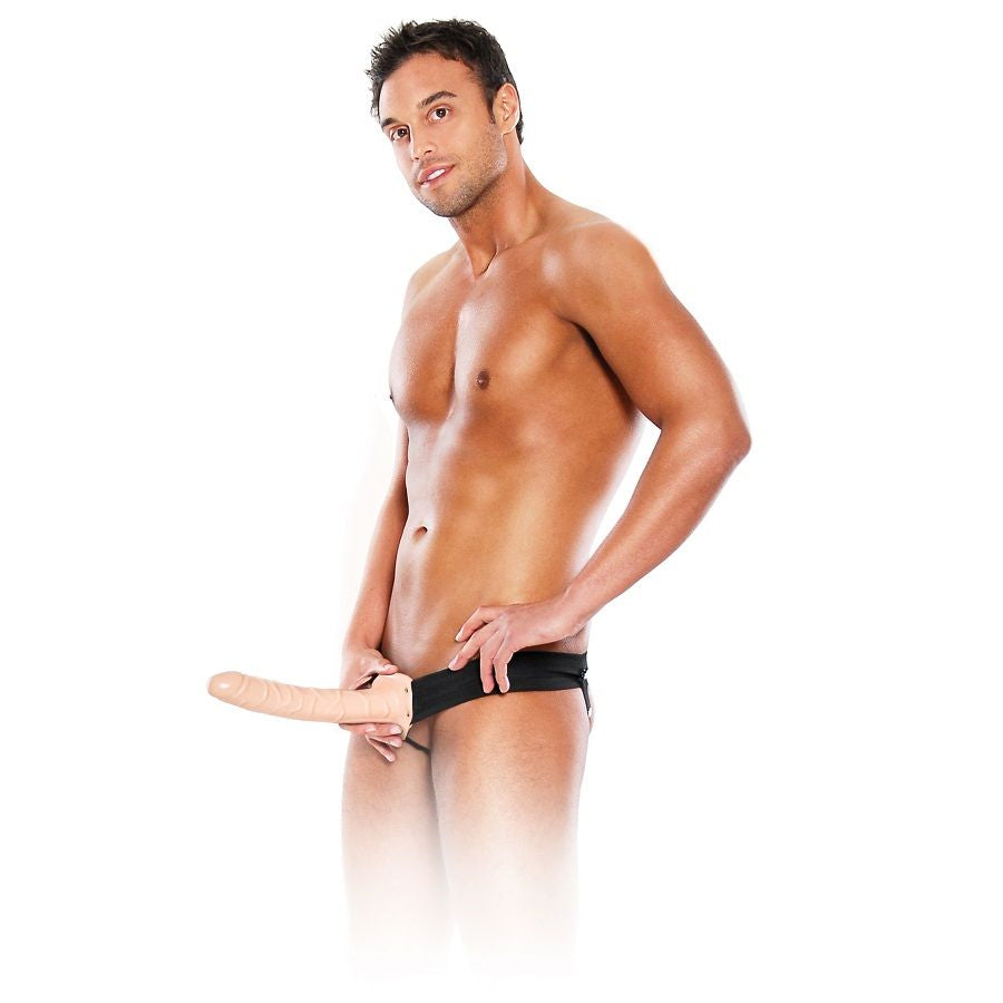 Gode Ceinture Creux 25cm Beige - Fetish Fantasy