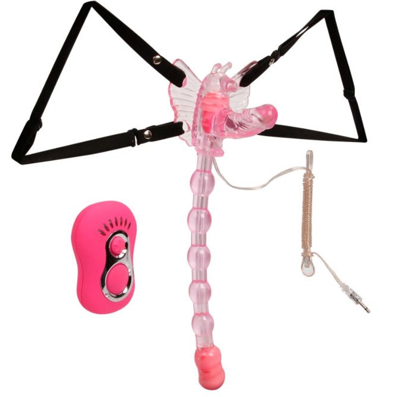 Baile - Vibromasseur Papillon Stimulant Simultanément Vagin / Clitoris / Anus